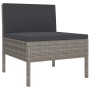 11-teiliges Gartenmöbel-Set und graue synthetische Rattankissen von vidaXL, Gartensets - Ref: Foro24-3094474, Preis: 902,12 €...
