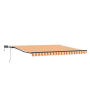 Toldo Retráctil Manual con LED Amarillo y Naranja 450x300 cm de , Toldos - Ref: Foro24-3330904, Precio: 388,18 €, Descuento: %