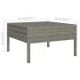 11-piece garden furniture set and gray synthetic rattan cushions by vidaXL, Garden sets - Ref: Foro24-3094474, Price: 888,25 ...
