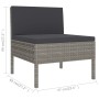11-teiliges Gartenmöbel-Set und graue synthetische Rattankissen von vidaXL, Gartensets - Ref: Foro24-3094474, Preis: 902,12 €...