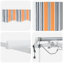Toldo Retráctil Automático con Franja Multicolor de LED 450x300 cm de , Toldos - Ref: Foro24-3330930, Precio: 600,69 €, Descu...
