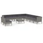 12-piece garden furniture set and gray synthetic rattan cushions by vidaXL, Garden sets - Ref: Foro24-3094478, Price: 982,35 ...