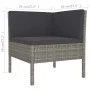 5-piece garden furniture set and gray synthetic rattan cushions by vidaXL, Garden sets - Ref: Foro24-3094382, Price: 371,40 €...