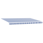 Toldo Retráctil Manual Azul y Blanco 500x300 cm de , Toldos - Ref: Foro24-3331193, Precio: 596,13 €, Descuento: %