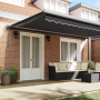 Toldo Retráctil Automático Antracita 500x300 cm de , Toldos - Ref: Foro24-3331214, Precio: 629,99 €, Descuento: %