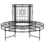 Round black steel garden bench Ø137 cm by vidaXL, garden benches - Ref: Foro24-318822, Price: 225,30 €, Discount: %