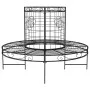 Banco de jardín redondo de acero negro Ø137 cm de vidaXL, Bancos de jardín - Ref: Foro24-318822, Precio: 214,63 €, Descuento: %