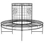 Round black steel garden bench Ø137 cm by vidaXL, garden benches - Ref: Foro24-318822, Price: 225,30 €, Discount: %