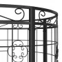 Banco de jardín redondo de acero negro Ø137 cm de vidaXL, Bancos de jardín - Ref: Foro24-318822, Precio: 214,63 €, Descuento: %