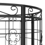 Round black steel garden bench Ø137 cm by vidaXL, garden benches - Ref: Foro24-318822, Price: 225,30 €, Discount: %