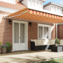 Toldo Retráctil Manual Amarillo y Naranja 500x300 cm de , Toldos - Ref: Foro24-3331255, Precio: 598,96 €, Descuento: %