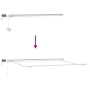 Toldo Retráctil Manual con Raya LED Roja y Blanca 500x300 cm de , Toldos - Ref: Foro24-3331262, Precio: 424,72 €, Descuento: %