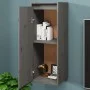 Wandschränke 2 Stück massives graues Kiefernholz 30x30x80 cm von vidaXL, Regale und Regale - Ref: Foro24-813500, Preis: 58,78...
