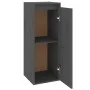 Wandschränke 2 Stück massives graues Kiefernholz 30x30x80 cm von vidaXL, Regale und Regale - Ref: Foro24-813500, Preis: 58,78...
