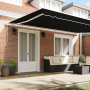 Toldo Retráctil Automático Negro 500x350 cm de , Toldos - Ref: Foro24-3331519, Precio: 512,21 €, Descuento: %
