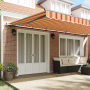 Toldo Retráctil Automático Amarillo y Naranja 600x300 cm de , Toldos - Ref: Foro24-3331603, Precio: 468,74 €, Descuento: %