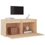 Wandschrank aus massivem Kiefernholz, 80 x 30 x 35 cm von vidaXL, Regale und Regale - Ref: Foro24-813455, Preis: 58,62 €, Rab...