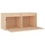Wandschrank aus massivem Kiefernholz, 80 x 30 x 35 cm von vidaXL, Regale und Regale - Ref: Foro24-813455, Preis: 58,62 €, Rab...