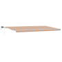 Toldo Retráctil Manual de con Rayas Multicolor LED 600x300 cm de , Toldos - Ref: Foro24-3331614, Precio: 543,06 €, Descuento: %