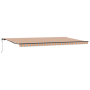 Toldo Retráctil Automático a Rayas Multicolor 600x300 cm