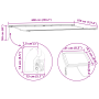 Toldo Manual Retráctil con LED Naranja y Marrón 600x350 cm de , Toldos - Ref: Foro24-3331702, Precio: 693,63 €, Descuento: %