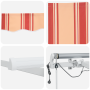 Toldo Retráctil Automático con LED Amarillo y Naranja 600x350 cm de , Toldos - Ref: Foro24-3331712, Precio: 813,88 €, Descuen...