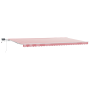 Toldo Manual Retráctil con LED Rayas Rojas y Blancas 600x350 cm de , Toldos - Ref: Foro24-3331718, Precio: 704,40 €, Descuent...