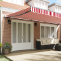 Toldo Retráctil Automático de Rayas Rojas y Blancas 600x350 cm de , Toldos - Ref: Foro24-3331723, Precio: 748,29 €, Descuento: %