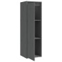 Wall cabinets 2 pcs solid gray pine wood 30x30x100 cm by vidaXL, Shelves and shelves - Ref: Foro24-813510, Price: 103,43 €, D...