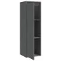 Wall cabinets 2 pcs solid gray pine wood 30x30x100 cm by vidaXL, Shelves and shelves - Ref: Foro24-813510, Price: 102,12 €, D...