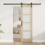 Puerta Deslizante con Juego de Herrajes 'ORKDAL'Madera Sólida & Cristal de , Puertas para el hogar - Ref: Foro24-3331845, Pre...