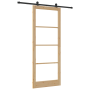 Puerta Deslizante con Juego de Hardware 'ORKDAL'Madera Maciza & Vidrio de , Puertas para el hogar - Ref: Foro24-3332011, Prec...