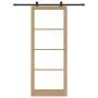 Puerta Deslizante con Juego de Hardware 'ORKDAL'Madera Maciza & Vidrio de , Puertas para el hogar - Ref: Foro24-3332011, Prec...