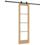 Puerta Corredera con Juego de Herrajes 'ORKDAL'Madera Maciza y Vidrio de , Puertas para el hogar - Ref: Foro24-3332013, Preci...