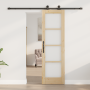 Puerta Corredera con Juego de Herrajes 'ORKDAL'Madera Maciza y Vidrio de , Puertas para el hogar - Ref: Foro24-3332013, Preci...