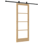 Puerta deslizante con herrajes 'ORKDAL'de madera sólida y vidrio de , Puertas para el hogar - Ref: Foro24-3332019, Precio: 20...