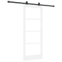 Puerta deslizante con herrajes 'ORKDAL'de madera blanca y vidrio de , Puertas para el hogar - Ref: Foro24-3332026, Precio: 21...
