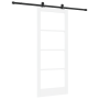 Puerta deslizante con herrajes 'ORKDAL'de madera blanca y vidrio de , Puertas para el hogar - Ref: Foro24-3332026, Precio: 21...