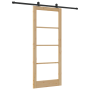 Puerta Deslizante con Juego de Herrajes 'ORKDAL'Madera Maciza y Cristal de , Puertas para el hogar - Ref: Foro24-3332033, Pre...