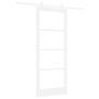 Puerta Deslizante con Juego de Hardware 'ORKDAL'Blanca de Madera Sólida y Vidrio de , Puertas para el hogar - Ref: Foro24-333...