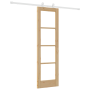 Puerta Corrediza con Juego de Herrajes 'ORKDAL'Madera Sólida y Vidrio de , Puertas para el hogar - Ref: Foro24-3332069, Preci...