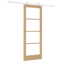 Puerta Deslizante con Juego de Hardware 'ORKDAL'de Madera Sólida y Vidrio de , Puertas para el hogar - Ref: Foro24-3332075, P...