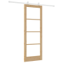Puerta Deslizante con Juego de Herrajes 'ORKDAL'Madera Maciza y Cristal de , Puertas para el hogar - Ref: Foro24-3332077, Pre...