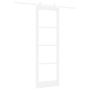 Puerta Deslizante con Juego de Hardware 'ORKDAL'Blanca de Madera Maciza y Vidrio de , Puertas para el hogar - Ref: Foro24-333...