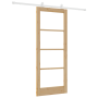 Puerta corredera 'ORKDAL' Natural y blanca Madera 83 x 202 cm de , Puertas para el hogar - Ref: Foro24-3332081, Precio: 212,5...