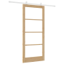 Puerta Deslizante con Kit de Herrajes 'ORKDAL'Madera Maciza y Vidrio de , Puertas para el hogar - Ref: Foro24-3332093, Precio...