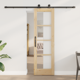 Puerta Corredera con Juego de Accesorios 'ORKDAL'61x198.5 cm de , Puertas para el hogar - Ref: Foro24-3332125, Precio: 186,86...