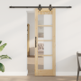Puerta Corredera con Juego de Hardware 'ORKDAL'Madera Maciza y Vidrio de , Puertas para el hogar - Ref: Foro24-3332153, Preci...