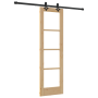Puerta Corredera con Juego de Hardware 'ORKDAL'Madera Maciza y Vidrio de , Puertas para el hogar - Ref: Foro24-3332153, Preci...
