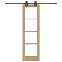 Puerta Corredera con Juego de Hardware 'ORKDAL'Madera Maciza y Vidrio de , Puertas para el hogar - Ref: Foro24-3332153, Preci...